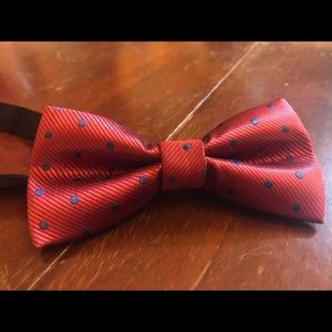 Red and Blue Polka Dot Bowtie